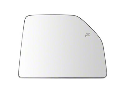 Lower and Upper Towing Mirror Glass; Passenger Side (17-22 F-350 Super Duty)