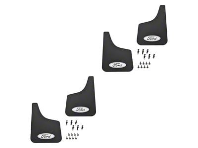 Mud Flaps; Front and Rear (11-16 F-350 Super Duty SRW)