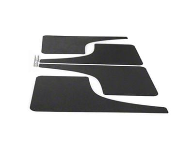 Mud Flaps; Front and Rear; Carbon Flash Metallic Vinyl (11-16 F-350 Super Duty SRW)