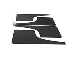 Mud Flaps; Front and Rear; Textured Black (17-24 F-350 Super Duty SRW)