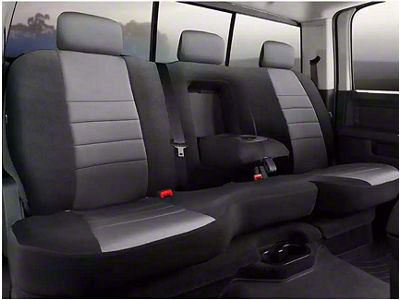 Fia Neo Series Rear Seat Cover; Gray (17-25 F-350 Super Duty SuperCrew)