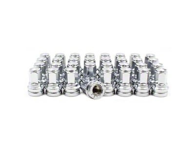 OEM Factory Style Chrome Lug Nut Kit; M14 x 1.5; Set of 32 (17-25 F-350 Super Duty)