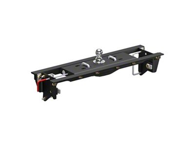 OEM Puck System 2-5/16-Inch Gooseneck Ball and Safety Chain Anchor Kit; 4-Inch Offset with ShockDrop (99-10 F-350 Super Duty, Excluding Cab and Chassis)