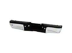 OEM Style Steel Rear Bumper; Not Pre-Drilled for Backup Sensors; Chrome (11-16 F-350 Super Duty)