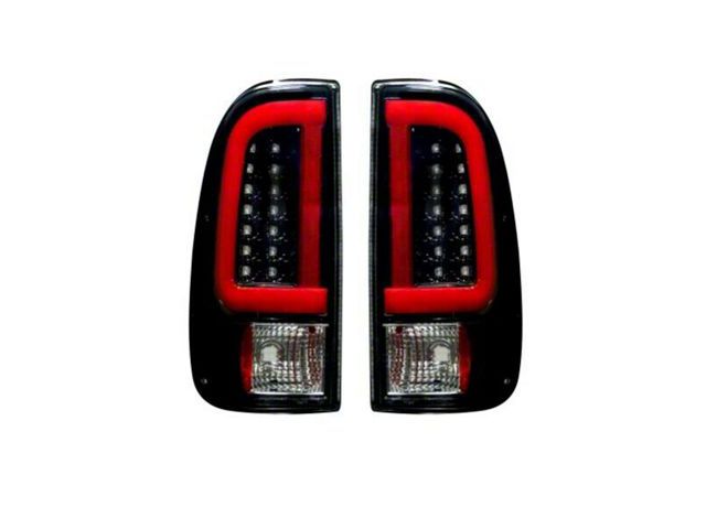 OLED Tail Lights; Black Housing; Smoked Lens (11-16 F-350 Super Duty)