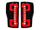 OLED Tail Lights; Black Housing; Dark Red Smoked Lens (17-19 F-350 Super Duty w/ Factory LED Tail Lights)