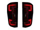 OLED Tail Lights; Black Housing; Red Lens (17-19 F-350 Super Duty w/ Factory Halogen Tail Lights)