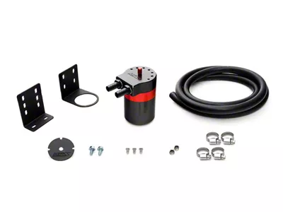Performance Aluminum Oil Catch Can Kit; 1/2-Inch Hose (Universal; Some Adaptation May Be Required)