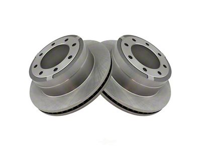 Plain Vented 8-Lug Rotors; Rear Pair (13-19 F-350 Super Duty SRW)