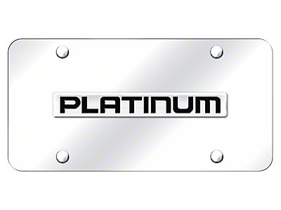 Ford Built Tough F350 License Plate Frame – Chrome, Zinc, USA Made – Front Or Rear