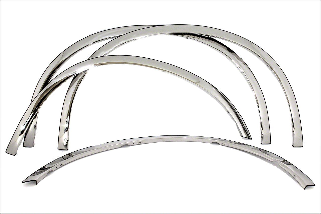 F350 Super Duty Fender Trim; Polished (1116 F350 Super Duty Dually