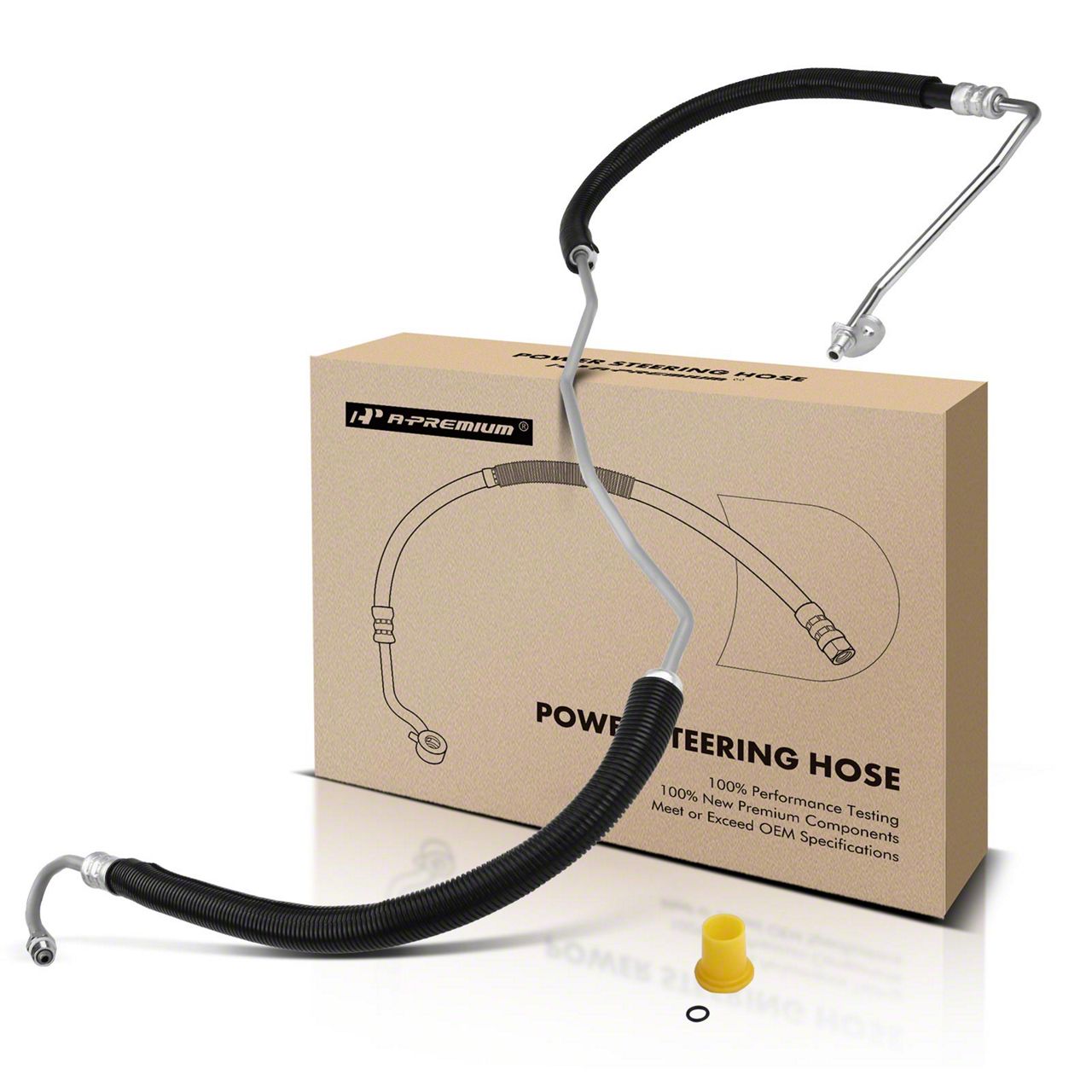 thumbnail interactive-video image 1 of 2x Power Steering Pressure Hoses For Ford Super Duty F-250/F-350/F-450/F-550 7.3L 1999-2004 1 of 2