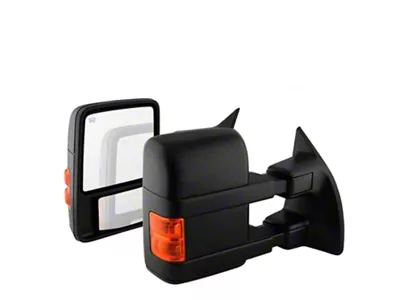 Powered Heated Manual Extendable Mirrors with Amber LED Turn Signals (11-15 F-350 Super Duty)