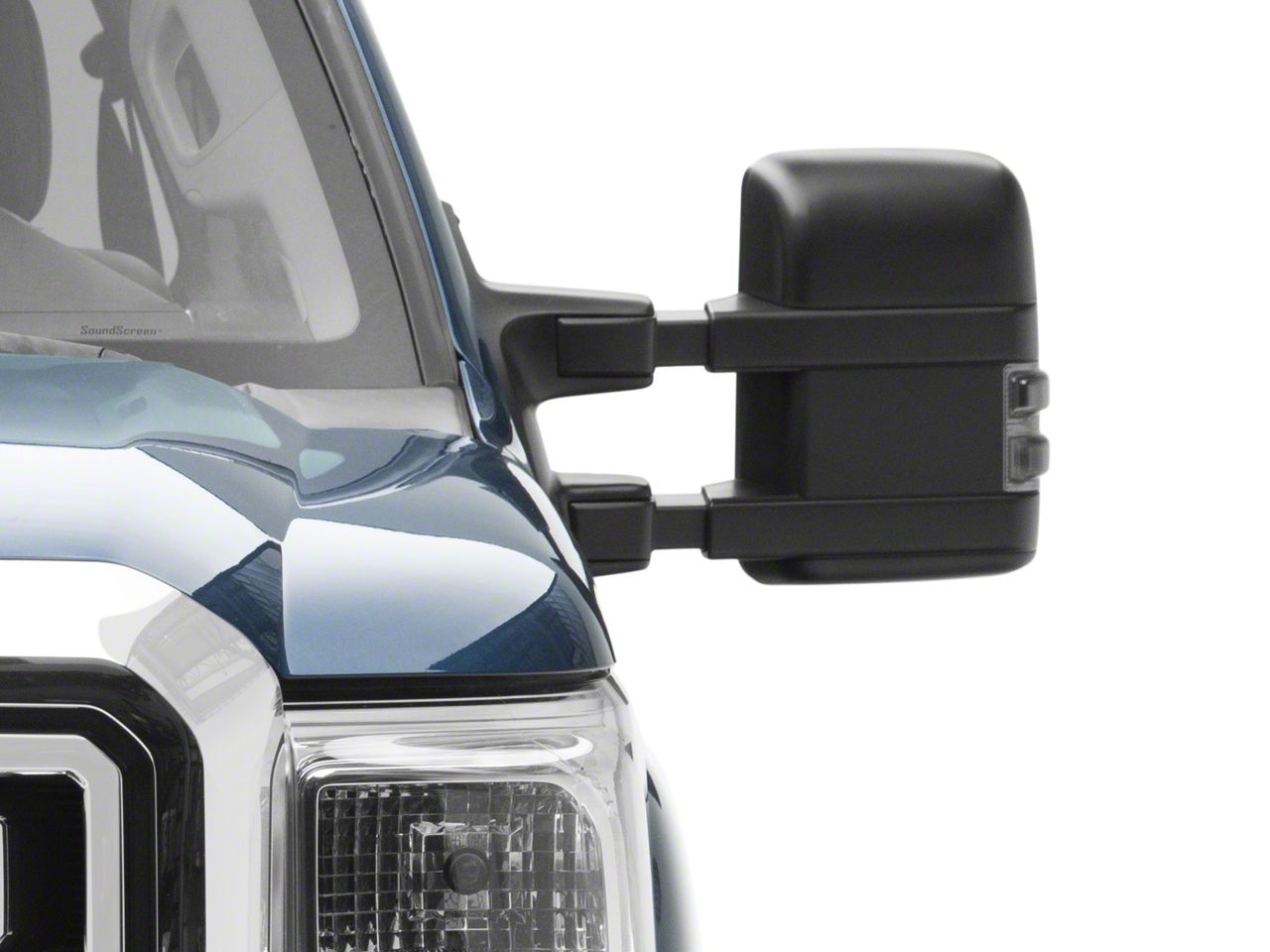 F-350 Super Duty Powered Heated Memory Power Folding Towing Mirror 