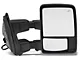 Powered Heated Memory Power Folding Towing Mirrors; Textured Black (11-16 F-350 Super Duty)