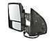 Powered Heated Memory Power Folding Towing Mirrors; Textured Black (11-16 F-350 Super Duty)