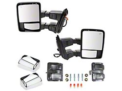 Powered Heated Power Folding Towing Mirrors with Chrome Cap (08-10 F-350 Super Duty w/o Memory Mirrors)