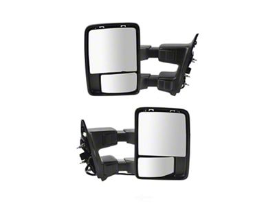 Powered Heated Power Folding Towing Mirrors; Paint to Match (11-16 F-350 Super Duty)