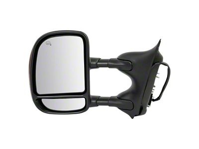 Powered Heated Towing Mirror; Driver Side (99-07 F-350 Super Duty w/o Marker Lights)