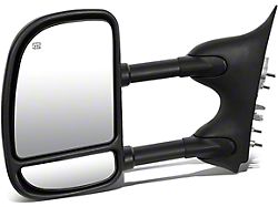 Powered Heated Towing Mirrors with Amber LED Signals; Black (99-07 F-350 Super Duty)