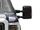 Powered Heated Towing Mirrors with Amber LED Turn Signals; Black (11-16 F-350 Super Duty)