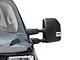 Powered Heated Towing Mirrors with Clear Turn Signals; Black (17-19 F-350 Super Duty)