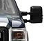 Powered Heated Towing Mirrors with Smoked LED Turn Signals; Black (11-16 F-350 Super Duty)