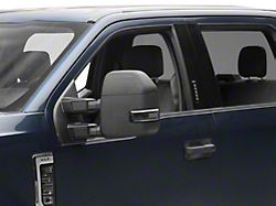 Powered Heated Towing Mirrors with Smoked Turn Signals; Black (17-19 F-350 Super Duty)