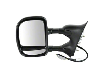 Powered Non-Heated Towing Mirror; Driver Side (99-07 F-350 Super Duty w/o Marker Lights)
