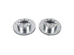 PowerStop Evolution Cross-Drilled and Slotted 8-Lug Rotors; Front Pair (13-25 4WD F-350 Super Duty)
