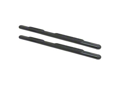 Premier 4 Oval Nerf Side Step Bars with Mounting Kit; Black (17-24 F-350 Super Duty SuperCab)