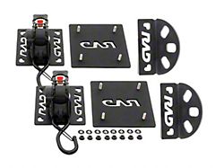 RAD Deal Auto-Retracting Bed Straps; Black Out (17-25 F-350 Super Duty)