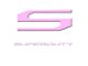 Raised Logo Acrylic Emblem Hood, Interior and Tailgate Inserts; Pink (17-19 F-350 Super Duty)