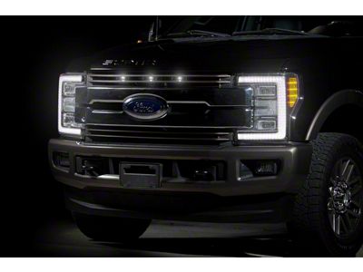 Raptor Style Grille Light Kit; White (17-19 F-350 Super Duty)