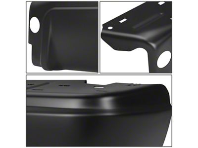 Rear Bumper Corner Cover; Not Pre-Drilled for Backup Sensors; Passenger Side; Black (08-16 F-350 Super Duty)