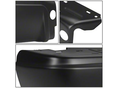 Rear Bumper Corner Covers; Not Pre-Drilled for Backup Sensors; Black (08-16 F-350 Super Duty)