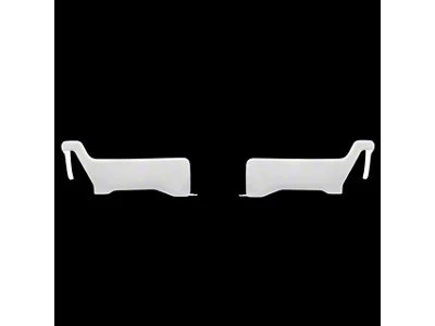 Rear Bumper Covers; Gloss White (23-25 F-350 Super Duty)