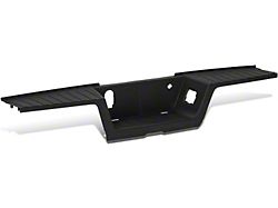 Rear Bumper Step Pad; Not Pre-Drilled for Backup Sensors; Black (17-22 F-350 Super Duty)