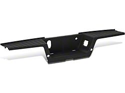 Rear Bumper Step Pad; Pre-Drilled for Backup Sensors; Black (17-22 F-350 Super Duty)