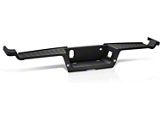 Rear Bumper Step Pad; Pre-Drilled for Backup Sensors; Textured Black (17-22 F-350 Super Duty)