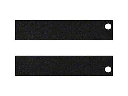 Rear Door Sills Accent Trim; Black (11-16 F-350 Super Duty SuperCab, SuperCrew)