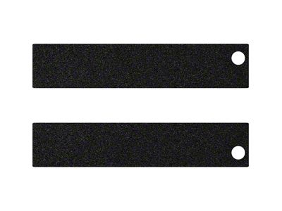 Rear Door Sills Accent Trim; Black (11-16 F-350 Super Duty SuperCab, SuperCrew)