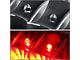 Red L-Bar LED Tail Lights; Black Housing; Clear Lens (11-16 F-350 Super Duty)