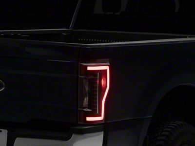 Renegade Series Sequential LED Tail Lights; Black Housing; Clear Lens (17-19 F-350 Super Duty w/ Factory Halogen Non-BLIS Tail Lights)