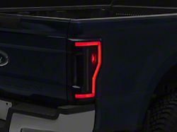 Renegade Series Sequential LED Tail Lights; Black Housing; Smoked Lens (17-19 F-350 Super Duty w/ Factory Halogen Non-BLIS Tail Lights)