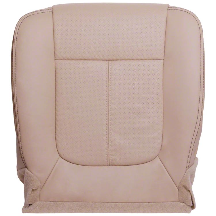 F350 Super Duty Replacement Bottom Seat Cover; Driver Side; Adobe/Tan