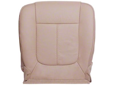 Replacement Bottom Seat Cover; Driver Side; Adobe/Tan Perforated Leather (12-16 F-350 Super Duty Lariat w/ Heated & Cooled Seats)