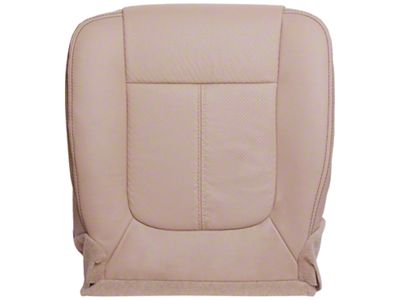 Replacement Bottom Seat Cover; Driver Side; Adobe/Tan Perforated Leather (12-16 F-350 Super Duty Lariat w/ Heated & Cooled Seats)