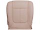 Replacement Bottom Seat Cover; Driver Side; Adobe/Tan Perforated Leather (12-16 F-350 Super Duty Lariat w/ Heated & Cooled Seats)