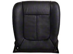 Replacement Bottom Seat Cover; Driver Side; Charcoal/Black Perforated Leather (12-16 F-350 Super Duty Lariat w/ Heated & Cooled Seats)